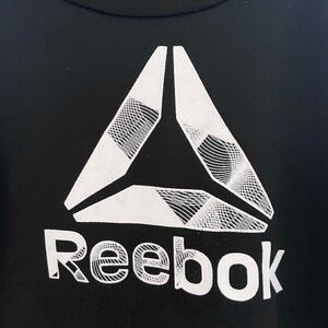 4/$20💥Reebok Delta Sweatshirt, Fleecy Inner, Long Sleeves, Black & White, Unisex